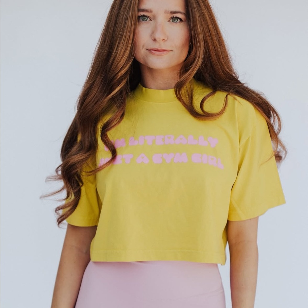 Literally Just A Gym Girl Cropped Tee